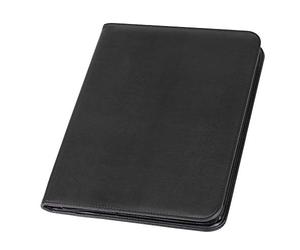 Alassio 30067 - Zipped Folder DIN A4 Lorenzo Writing Case in Black Organiser Folder Approx. 34 x 25 cm, Conference Folder with pad, Slip Pockets, Pen Loop and 4 Business Card Slots