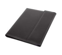 Alassio 30068 Ring Binder Folder DIN A4 Salvo Imitation Leather, Writing Case in Black, Organiser Folder, Approx. 33 x 27 cm, conference folder with pad, slip pocket