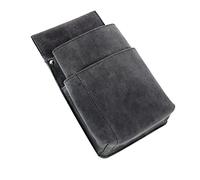 Alassio 42197 Belt Bag for Waiter's Purse/Holster for Waiter's Wallet/Coin Purse/Holder for Wallet/Halter Approx. 22 x 14 x 4 cm/Grey, Gray, ca. 22 x 15 x 4 cm, Waiter's Wallet Belt Bag Grey