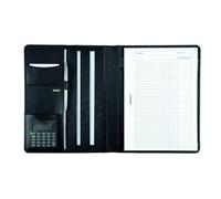 Alassio 43006-1 - Writing Case A4 Cremona Nappa Leather Document Folder Black Co
