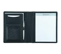 Alassio Bormio 43008 Writing Case A5 Genuine Leather Black
