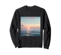 Alassio Italian Riviera Sunset Art Ghibli style Manet Style Sweatshirt