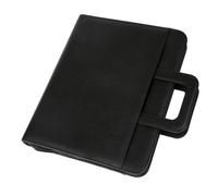 Alassio Leonardo A4 Organiser File Leather Black 30066