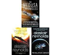 Alastair Reynolds & Stephen Baxter Collection: Space Exploration, Advanced Technology & Cosmic Threats in The Medusa Chronicles, Inhibitor Phase & Revelation Space (3-Book Set)