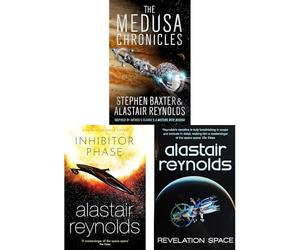 Alastair Reynolds & Stephen Baxter Collection: Space Exploration, Advanced Technology & Cosmic Threats in The Medusa Chronicles, Inhibitor Phase & Revelation Space (3-Book Set)