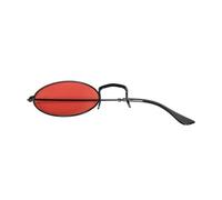Alastor Cosplay Glasses Monocle, Devil Horns Hair Clips, A | Monocular with Glasses Chain for Halloween Theme Party Alastor Costume Accessories for Halloween Cosplay