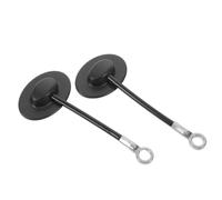 Alasum 1 Pair Childproof Refrigerator Locks for Mini Fridge and Cabinet Doors, Black Plastic Stick on Fridge Lock with Multi-Purpose Compatibility, Easy to Install for Home and Dorm Use