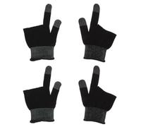 Alasum 1 Pair Gaming Gloves with Carbon Fiber Finger Covers Lightweight and Elastic Anti-sweat Gloves for Gaming Touchscreen Compatible