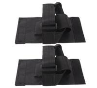 Alasum 1 Pair Pedal Straps for Exerciser Machine Foot Retention Pedal Straps Adjustable Fit Nylon Polyester Black Versatile Rehab Aid for Fitness Routines and Leg Training