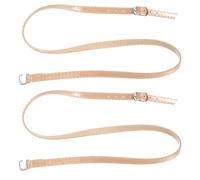 Alasum 1 Pair Shoe Straps Replacement Fixing Strap Creative Design Pu Metal Sturdy Make Shoes More Suitable Female Women Khaki