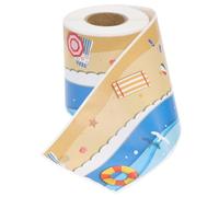 Alasum 1 Roll Beach Border Decor Chalkboard Border Sticker Self-adhesive Paperboard Trim Creative Summer Sand Beach Themed Classroom Decoration for Desk Walls