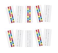 Alasum 10 Sheets of Assorted Colour Alphabet Page Markers Tabs Made from Pet Material Easy to Use Bookmark Tabs for Reading and Work Exquisitely Crafted Index for Office and School