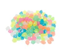Alasum 100pcs Assorted Colour Resin Luminous Stones for Fish Tank Landscaping Decor with Glowing Effect and Easy to Take Care of Aquarium Tank Stone Ornament