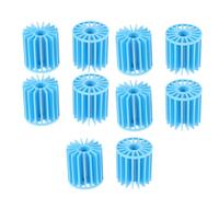 Alasum 100pcs Blue Pvc Bio Balls Aquarium Filter Accessories with Cotton Filter Material, Easy to Use and Convenient for Fish Tank and Saltwater Aquarium Filtration