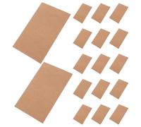 Alasum 100pcs Brown Craft Cards Double-Sided Blank Paper Postcards with Good Texture Creative Classical Style for Bookmark Card and Word Recognition