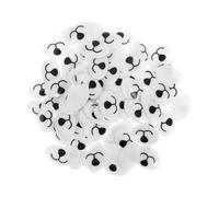 Alasum 100pcs Doll Making Nose Flat Oval Acrylic Nose Mouth for DIY Stuffed Animal Crafts Safety Accessories for Crochet Plush Animals