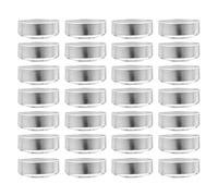 Alasum 100pcs Empty Aluminum Tea Light Candle Cases for DIY Candle Making Circular Silver Tea Light Containers Resistant to Heat and Designed