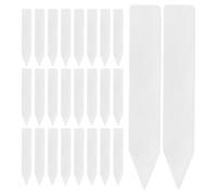 Alasum 100pcs Plastic Garden Plant Labels with Writable Surface and Easy Insertion PVC Nursery Stake Markers for Succulents and Indoor Plants in Garden Beds for Herb and Flower Pot