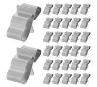 Alasum 100pcs Solar Panel Cable Clips Solar Panel Cable Clamps Photovoltaic for Outdoor Photovoltaic Installation 0.91x0.59x0.39in 304 Stainless Steel Weather Resistance