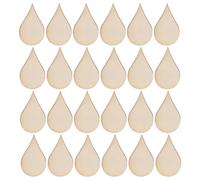 Alasum 100pcs Wooden Teardrop Shape Cutouts Unfinished Leaf Shape Craft Wood Blanks Versatile Use Handmade Decoration for Home Decoration and Handmade Crafts