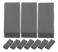 Alasum 10pcs Black Photosensitive Stamp Making Pads 7mm Thickness, Rubber Material for Comfortable Grip and Efficient Ink Absorption, for Seal Making and Craft Stamps