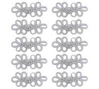 Alasum 10Pcs Chinese Knot Buttons Decorative Clothing Buttons Pearl Material Creative Fashionable Fasteners Easy to Use Firm Clothing Accessories for Cheongsam and Cape Decoration