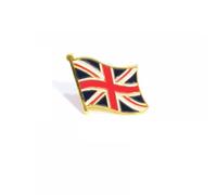 Alasum 10pcs England Flag Brooch Iron Stoving Varnish Clothing Decoration with Smooth Surface Creative Design for Festival and Gathering Accessories