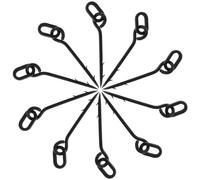 Alasum 10pcs Fishing Bait Fasteners Plastic Maggot Spike Rigs Black Secure Hold Versatile Use Carp Fishing Accessories for Scenarios