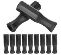 Alasum 10pcs Octagonal Foosball Grip Compact Foosball Replacement Handle Replacement 4.52x4.52x1.18in Ergonomic Design Easy to Clean Black Plastic Spare Handle for Replacing Lost Or Worn