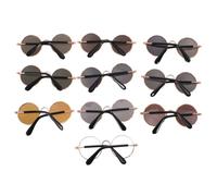 Alasum 10Pcs Pet Sunglasses for Small Dogs and Cats Stylish Puppy and Kitten Photo Props Comfortable Fit for Summer Outdoor Activities Multiple Color Mix Easy to Wear Accessories