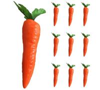 Alasum 10pcs Realistic Artificial Carrot Decorations for Home Shop Events Simulation Vegetable Models for Photography Props Learning and Creative Play Ornaments
