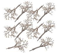 Alasum 10pcs Realistic Model Tree Trunks for Train Landscape Scenery and Architecture Crafts, Plastic Material, Easy to Assemble, for Home or Office Display