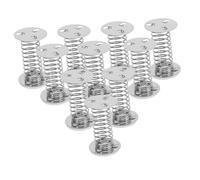 Alasum 10pcs Silver Spiral Spring Base for Wobble Dolls DIY Craft Accessories Self Adhesive Metal Spring Stand for Shaking Head Doll Decorations and Plaything Parts