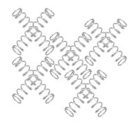 Alasum 10pcs Stainless Steel Compression Spring Pen Click Return Spring Ballpoint Pen 20mm Length 4.5mm Outer Diameter Silver Effortless Click Operation Resistant to Deformation