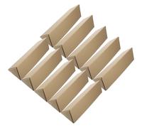 Alasum 10pcs Triangle Poster Boxes Made from Lightweight Kraft Paper for Packaging and Transportation, Environmentally Sustainable Artwork Storage Tubes for Poster Tube Storage