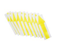 Alasum 10pcs Waterproof Directional Arrow Stickers for Wall Surfaces and Floor Marking, 30cm Yellow Self-adhesive Paper Decals Peel and Stick Feature for Offices and Storage Areas