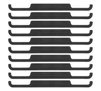 Alasum 10ps Car Seat Cover Hooks Car Seat Strap Clips Black Plastic Steel Hooks Convenient Maintenance Precise Positioning DIY Installation