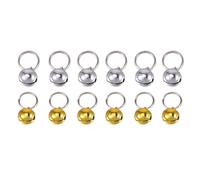 Alasum 12 Pcs Pet Small Bells for Cat and Dog Collars, Metal Loose Beads with Excellent Jingle Sound, Easy to Clip onto Collar, for Leashes and Dog Tags, Christmas Party DIY Craft