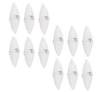 Alasum 12 Sets White Cuttlebone Chewing for Small Pets and Birds with Metal Holder, Safe to Chew Calcium Supplement Pet Grinding and Chew for Healthy Teeth