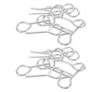 Alasum 120pcs Fire Extinguisher Safety Cotter Pins with Secure Locking Mechanism, Silver Iron Pull Pins Resistant to Bending or Breaking, Fire Extinguisher Replacement Accessories