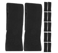 Alasum 12pcs Black Mourning Bands for Arms Elastic Adjustable Funeral Memorial Armbands Polyester Mesh Suitable for Soccer Football Team Captains Respectful Tribute Accessories