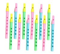 Alasum 12pcs Colorful Mini Recorders for Beginner Music Flute Accurate Tone Wind Instruments for Early Education and Hand Coordination Random Colors Random Color