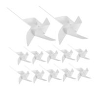 Alasum 12pcs DIY Blank Coloring Windmills for Creative Painting Pinwheels White Decorative Outdoor for Kindergarten Craft Activities and Imaginative Play