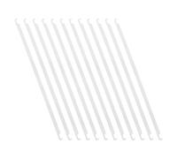 Alasum 12pcs Hanging File Rails for Offices and Home Workstations White Iron Metal File Organizer Rails with Simple Installation and Versatile Use