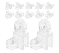 Alasum 12pcs Hose Clip for Aquarium Plastic Tube Holder Universal Fit Secure Hose Attachment Tank-Edge Pipe Clip for Fish Tank Maintenance Accessories