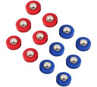 Alasum 12Pcs Mini Shuffleboard Game Sliding Balls for Tabletop Fun Durable for Family Gatherings and Parties Red Blue Pucks