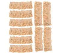 Alasum 12pcs Miniature Thatched Roof Artificial Straw Grass Roll for DIY Mini Straw Thatch Roofing Projects with Realistic Appearance and Easy Installation, for Family Bonding