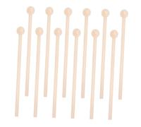Alasum 12pcs Natural Wood Mallets Percussion Sticks for Wooden Xylophone Glockenspiel Beat Makers Educational Drumsticks for Rhythm Practice and Music Learning