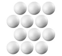 Alasum 12Pcs Polystyrene Sphere Beads Lightweight White Foam Balls with Smooth Surface Blank Design for DIY Handmade Creations Crafts