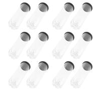Alasum 12pcs Portable Pvc Tennis Ball Cylinder Tube with Lid Protective Smooth Surface Portable Storage Canister for Tennis Balls and Sports Accessories, for Display between Courts